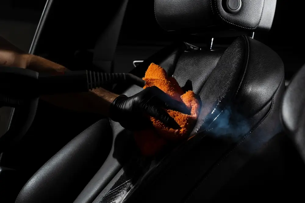 steaming car interior